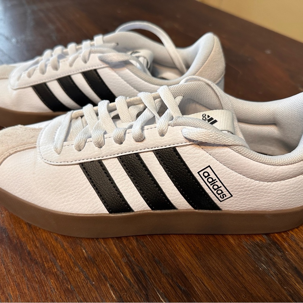 Adidas White and Black Sneakers